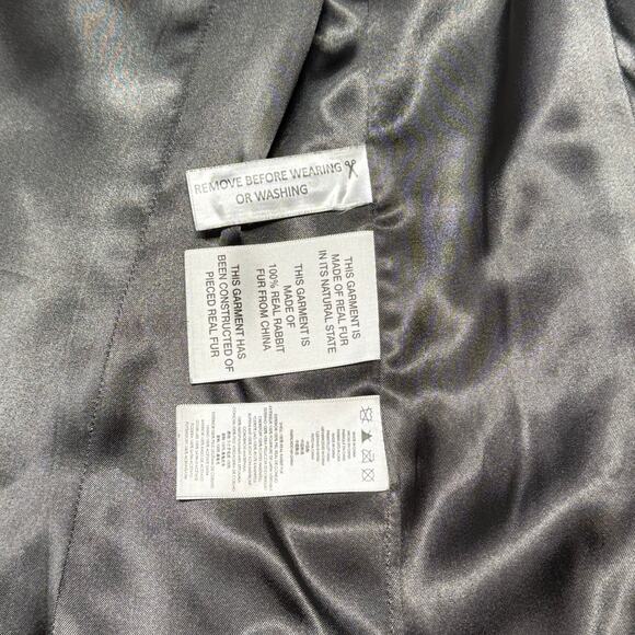 Michael Kors Gray Rabbit Fur Vest XS - Picture 16 of 16